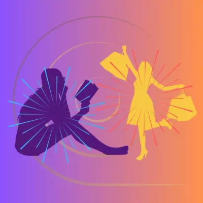 2 bien être Le bien-être hédonique représenté par une femme faisant du shoping côtoie le bien-être eudémonique représenté par une femme en train de lire